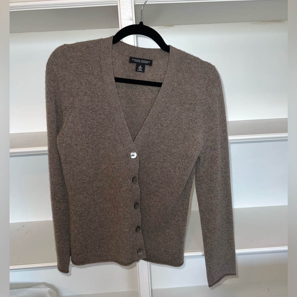 Banana Republic 100% Cashmere Cardigan - M